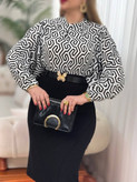 شومیز مجلسی زنانه پارچه الیزه ماه بانو